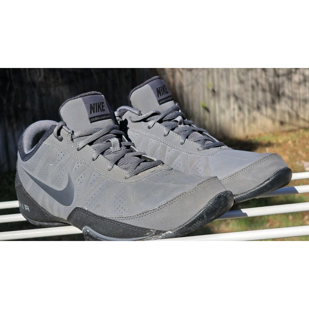 Nike Air Ring Leader Low Mens Basketball Shoes Cool Grey Black 488102-002 sz 11